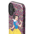 Disney Snow White Character with Floral Pattern iPhone 16 Impact Case